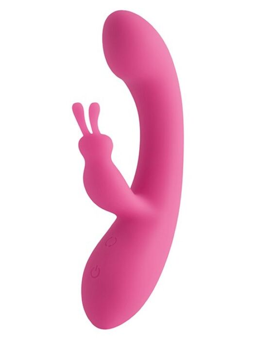 Vibrátor S Pleasures Velvet Love Bunny s dvojitou stimulací