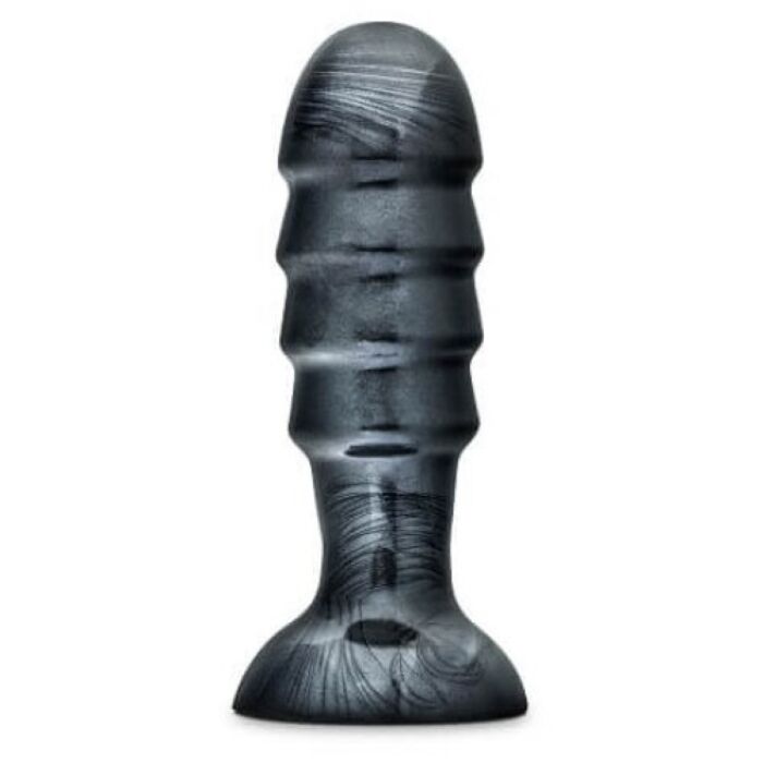 Velký žebrovaný anální kolík Blush Novelties Jet Bruiser 19 cm