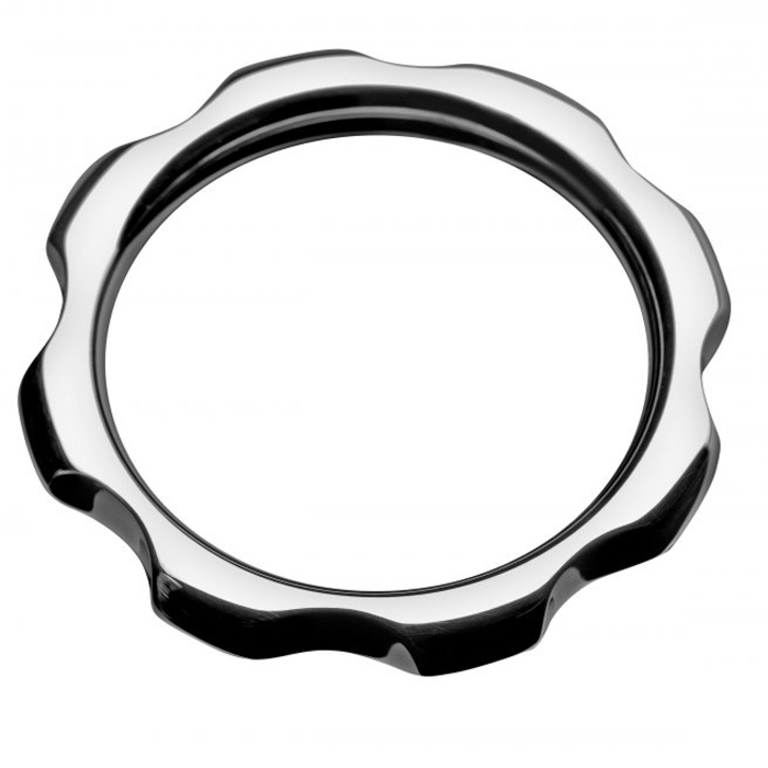 Otevřený kovový kroužek na penis a varlata Metal Hard