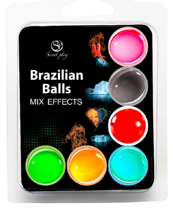 Kuličky Brazilské Kuličky Secretplay Set 6 s Aroma