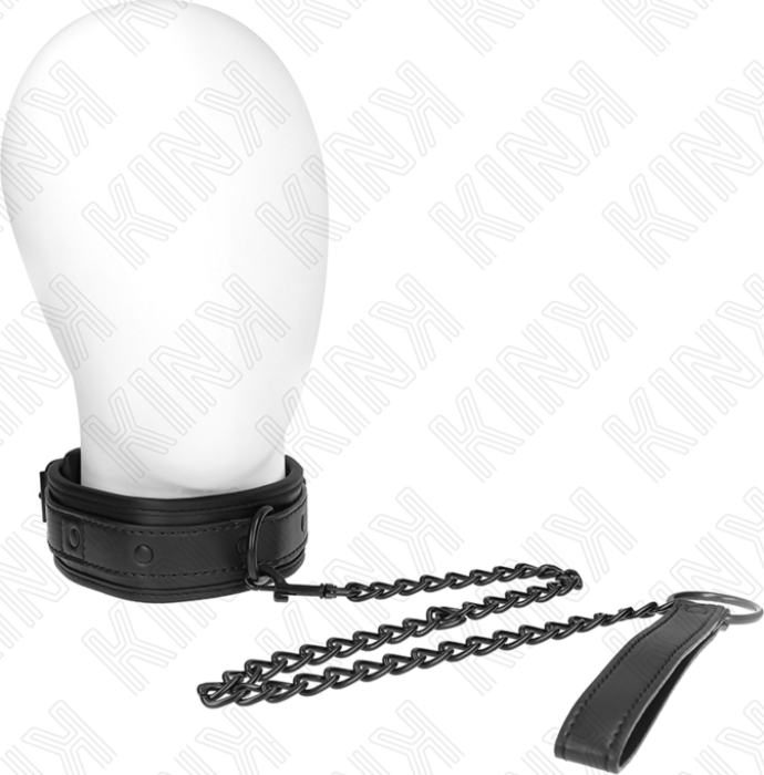 Collar BDSM KINK Ajustable con Correa 78 cm
