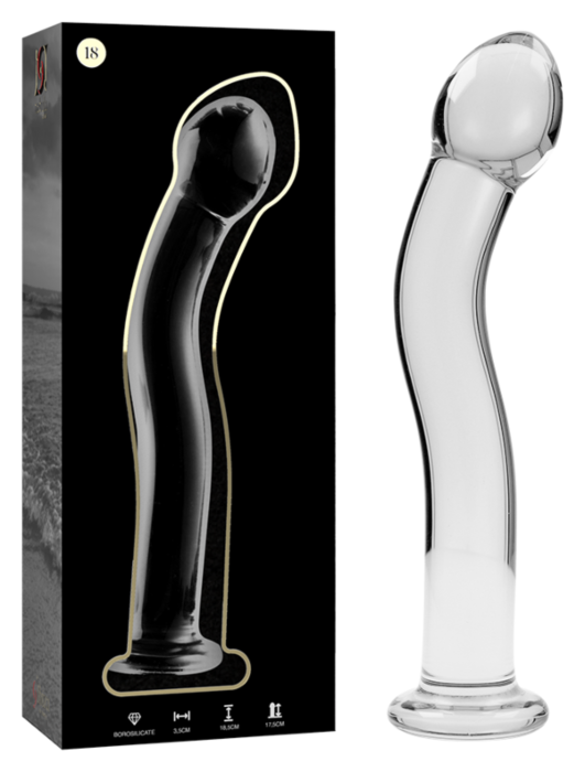 Dildo Ibiza Nebula 18 borosilikátové sklo