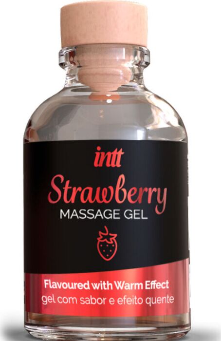 Intt Massage & Oral Sex - Gel de Masaje Sabor a Fresa Efecto Calor 30ml