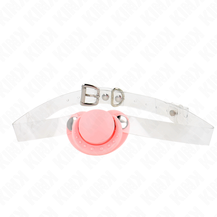 KINK - PINK PACIFIER SHAPED GAG 5.5 x 4 CM ADJUSTABLE 43-60 CM KINK - PINK PACIFIER SHAPED GAG 5.5 x 4 CM ADJUSTABLE 43-60 CM