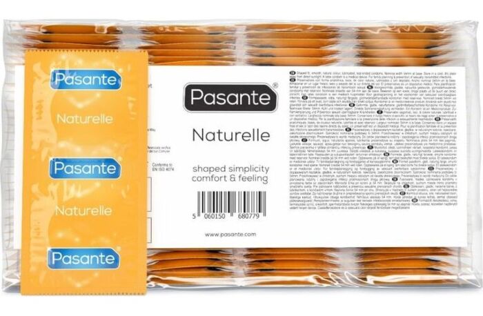 Kondomy Pasante Naturelle 144 ks kónické