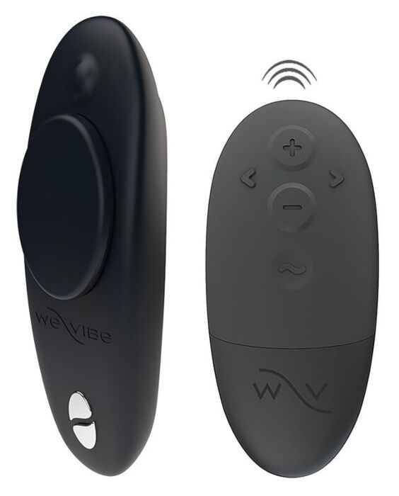 Klitorální vibrátor WE-VIBE MOXIE+ černý s magnetickým klipem