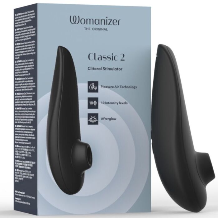 Klitorální stimulátor WOMANIZER Classic 2 černý, 10 úrovní intenzity