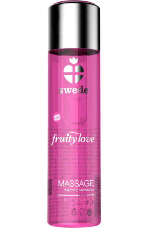 Olej na masáže Swede Fruity Love s hřejivým účinkem