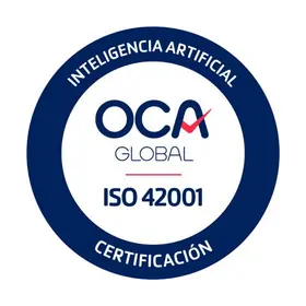 Certifikační značka OCA pro ISO/IEC 42001